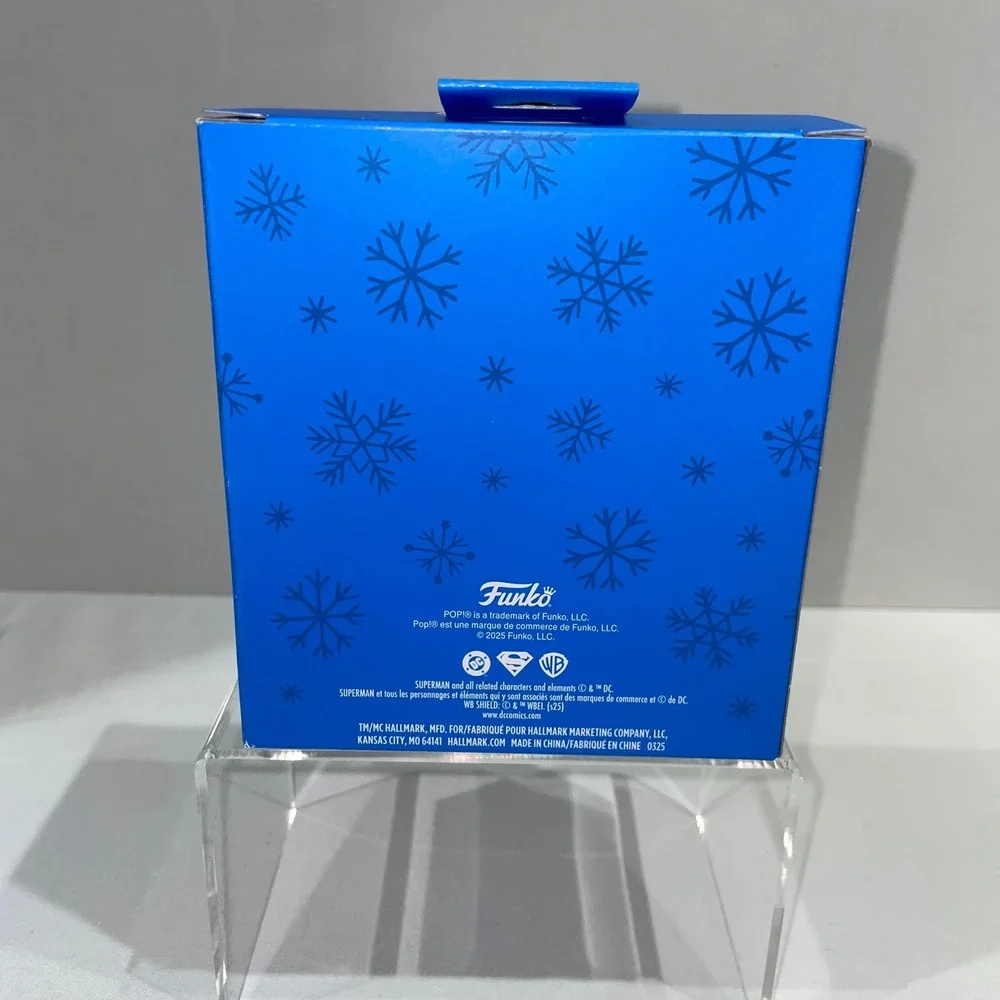 Funko POP Hallmark Superman Christmas Ornament Walmart Exclusive DC Comics Blue